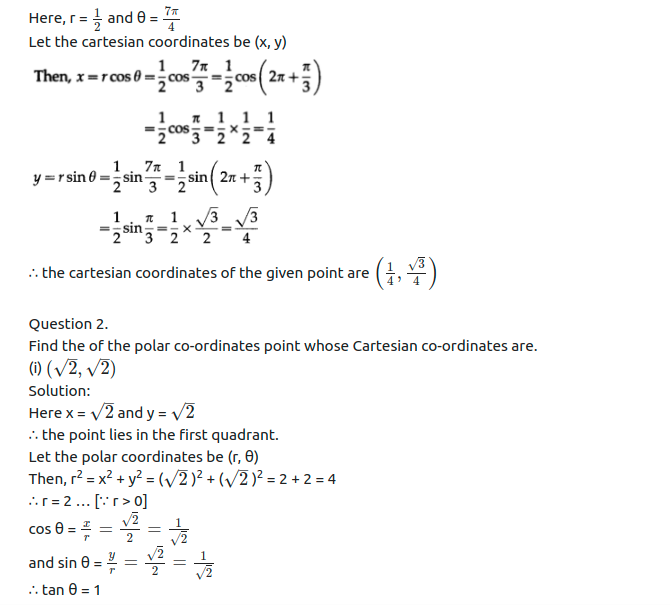 Maharashtra Board Solutions Class 12-Arts & Science Maths (Part 1): Chapter 3- Trigonometric Functions Ex 3.2