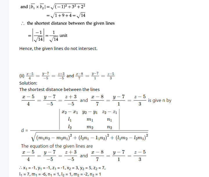 Maharashtra Board Solutions Class 12-Arts & Science Maths (Part 1): Chapter 6- Line and Plane Ex 6.2