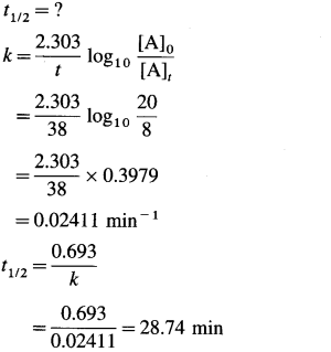 Maharashtra Board Solutions Class 12 Chemistry: Chapter 6- Chemical Kinetics Question 4.i