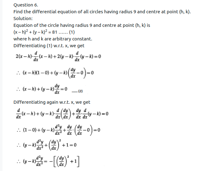 Maharashtra Board Solutions Class 12-Arts & Science Maths (Part 2): Chapter 6- Differential Equations Ex 6.2