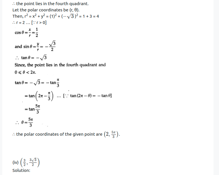 Maharashtra Board Solutions Class 12-Arts & Science Maths (Part 1): Chapter 3- Trigonometric Functions Ex 3.2