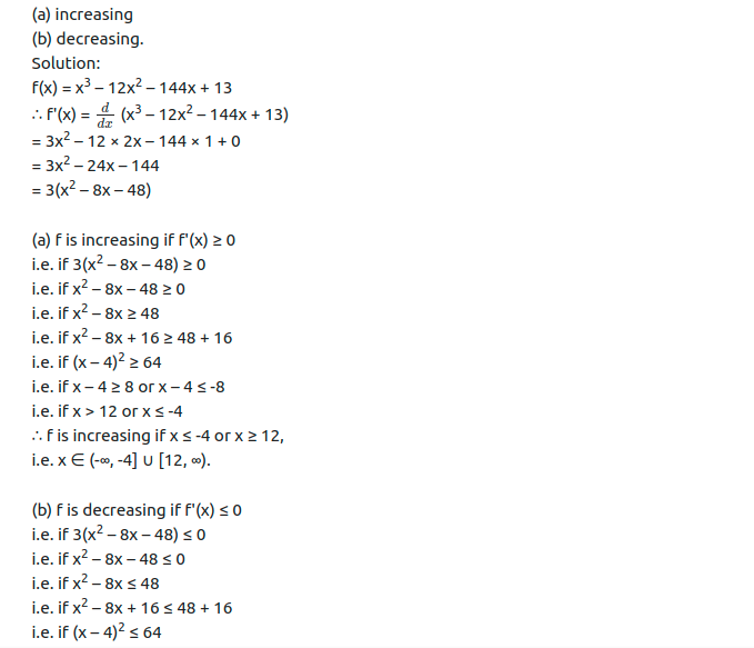 Maharashtra Board Solutions Class 12-Arts & Science Maths (Part 2): Chapter 2- Applications of Derivatives Ex 2.4