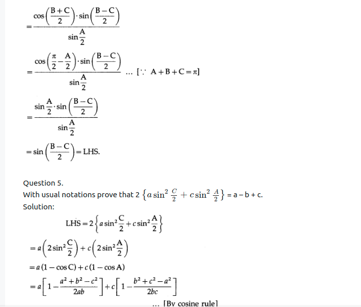 Maharashtra Board Solutions Class 12-Arts & Science Maths (Part 1): Chapter 3- Trigonometric Functions Ex 3.2