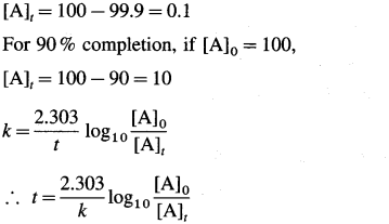 Maharashtra Board Solutions Class 12 Chemistry: Chapter 6- Chemical Kinetics Question 4.v