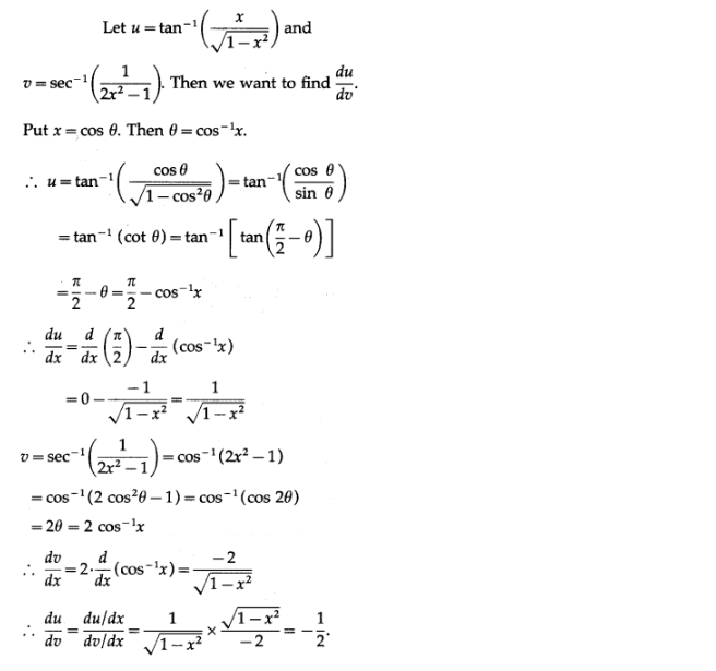 Maharashtra Board Solutions Class 12-Arts & Science Maths (Part 2): Chapter 1- Differentiation Ex 1.4