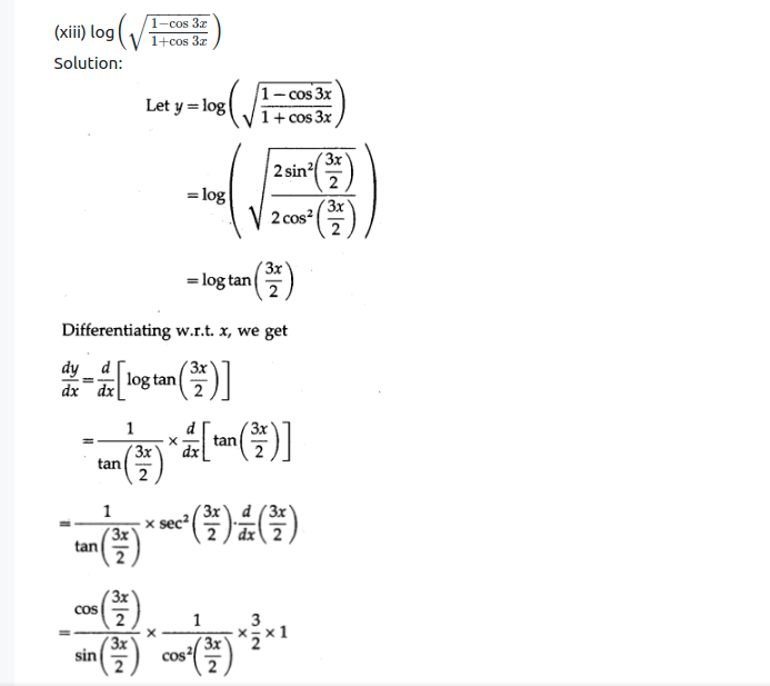 Maharashtra Board Solutions Class 12-Arts & Science Maths (Part 2): Chapter 1- Differentiation Ex 1.1