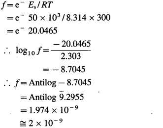 Maharashtra Board Solutions Class 12 Chemistry: Chapter 6- Chemical Kinetics Question 4.ix