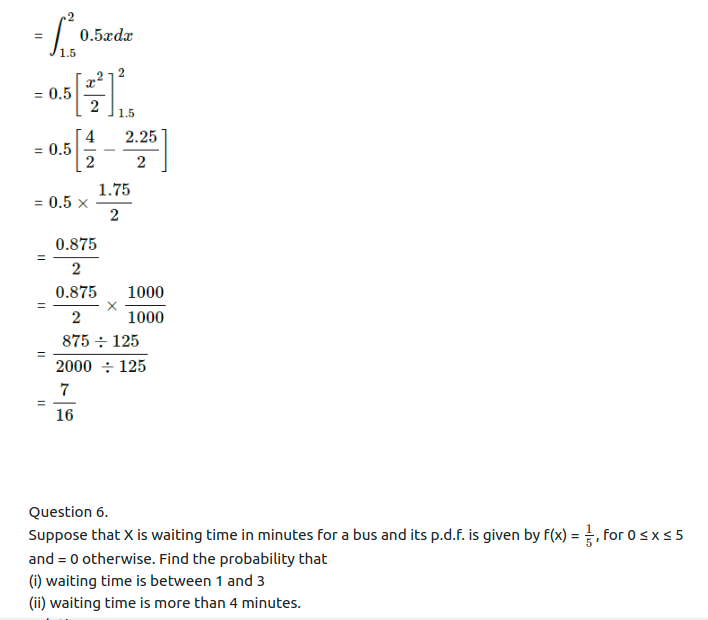Maharashtra Board Solutions Class 12-Arts & Science Maths (Part 2): Chapter 7- Probability Distributions Ex 7.2