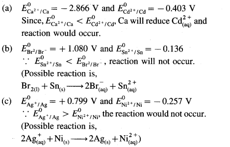Maharashtra Board Solutions Class 12 Chemistry: Chapter 5- Electrochemistry Question 4.xiv