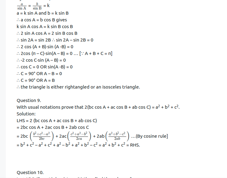 Maharashtra Board Solutions Class 12-Arts & Science Maths (Part 1): Chapter 3- Trigonometric Functions Ex 3.2