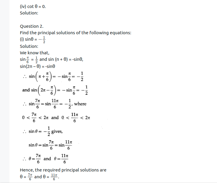 Maharashtra Board Solutions Class 12-Arts & Science Maths (Part 1): Chapter 3- Trigonometric Functions Ex 3.1