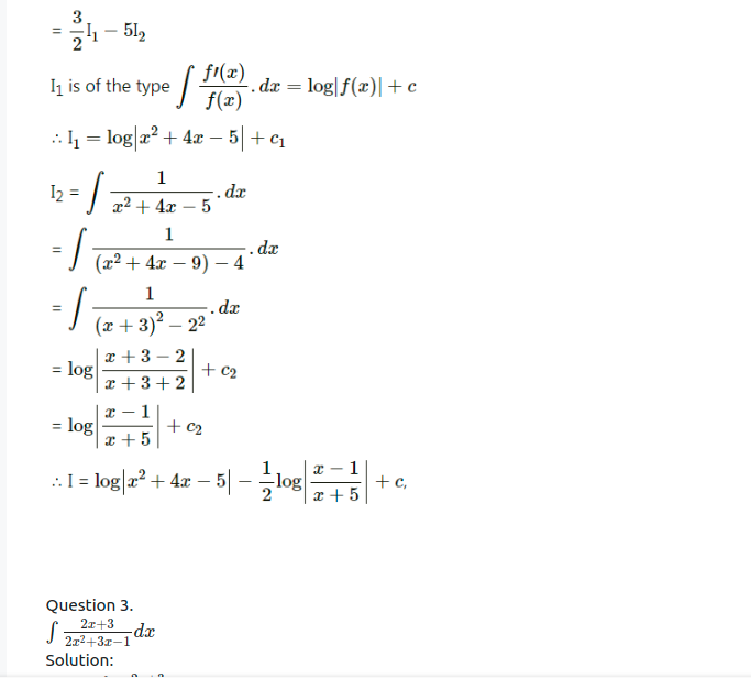 Maharashtra Board Solutions Class 12-Arts & Science Maths (Part 2): Chapter 3- Indefinite Integration Ex 3.2 (C)