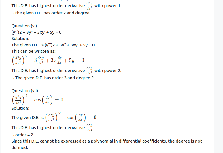 Maharashtra Board Solutions Class 12-Arts & Science Maths (Part 2): Chapter 6- Differential Equations Ex 6.1