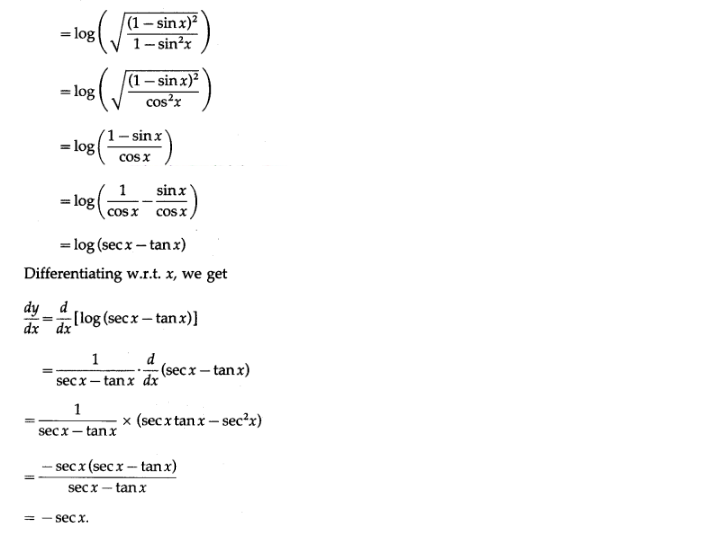 Maharashtra Board Solutions Class 12-Arts & Science Maths (Part 2): Chapter 1- Differentiation Ex 1.1