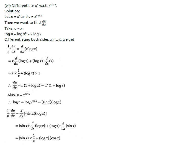 Maharashtra Board Solutions Class 12-Arts & Science Maths (Part 2): Chapter 1- Differentiation Ex 1.4