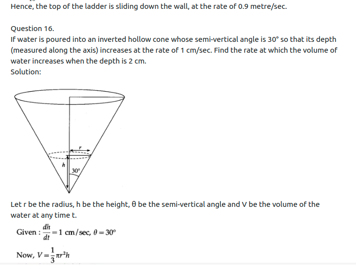 Maharashtra Board Solutions Class 12-Arts & Science Maths (Part 2): Chapter 2- Applications of Derivatives Ex 2.1