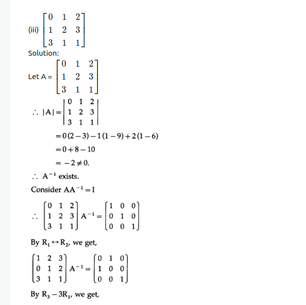 Maharashtra Board Solutions Class 12-Arts & Science Maths (Part 1): Chapter 2- Matrices
