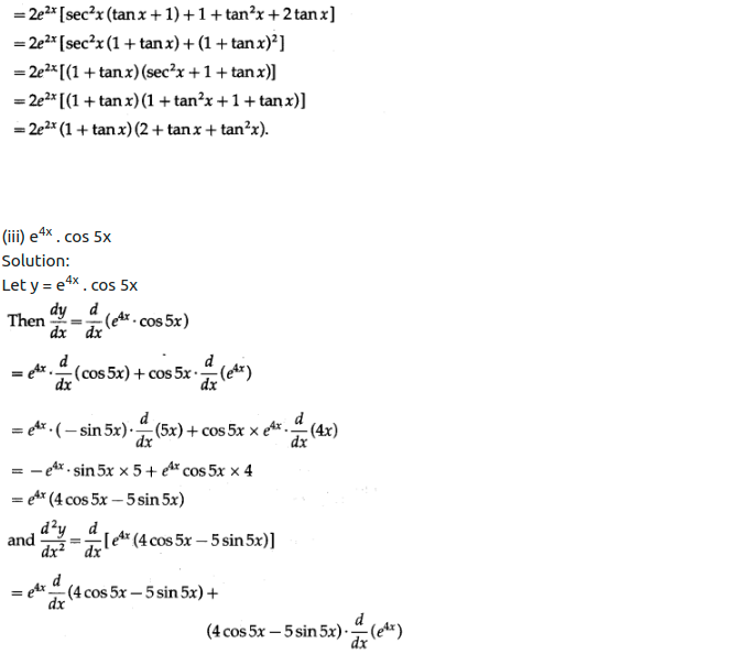 Maharashtra Board Solutions Class 12-Arts & Science Maths (Part 2): Chapter 1- Differentiation Ex 1.5