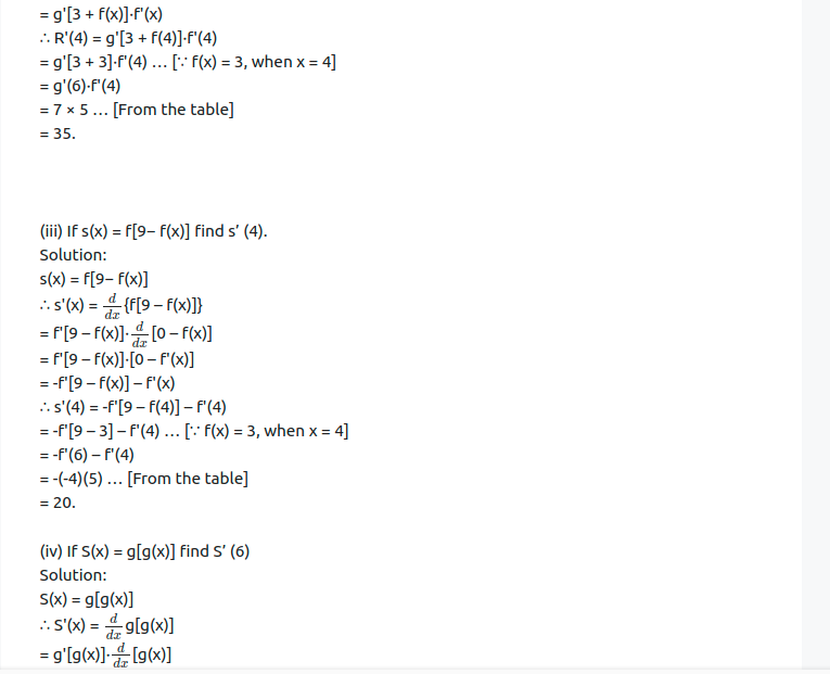 Maharashtra Board Solutions Class 12-Arts & Science Maths (Part 2): Chapter 1- Differentiation Ex 1.1