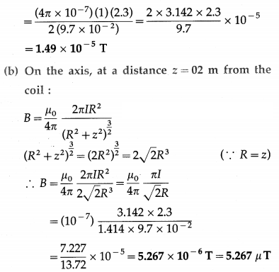 Maharashtra Board Solutions Class 12 Physics: Chapter 10- Magnetic Fields due to Electric Current Question 11