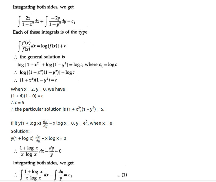 Maharashtra Board Solutions Class 12-Arts & Science Maths (Part 2): Chapter 6- Differential Equations Ex 6.3