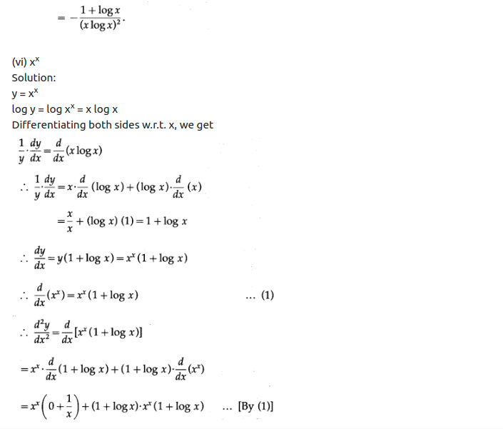 Maharashtra Board Solutions Class 12-Arts & Science Maths (Part 2): Chapter 1- Differentiation Ex 1.5