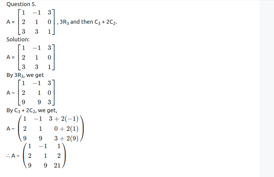 Maharashtra Board Solutions Class 12-Arts & Science Maths (Part 1): Chapter 2- Matrices