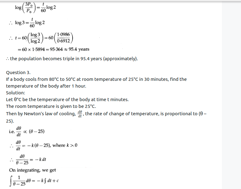 Maharashtra Board Solutions Class 12-Arts & Science Maths (Part 2): Chapter 6- Differential Equations Ex 6.6