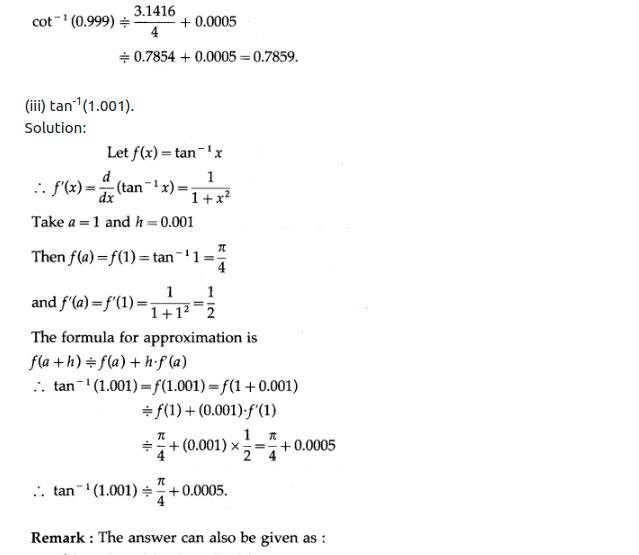 Maharashtra Board Solutions Class 12-Arts & Science Maths (Part 2): Chapter 2- Applications of Derivatives Ex 2.2
