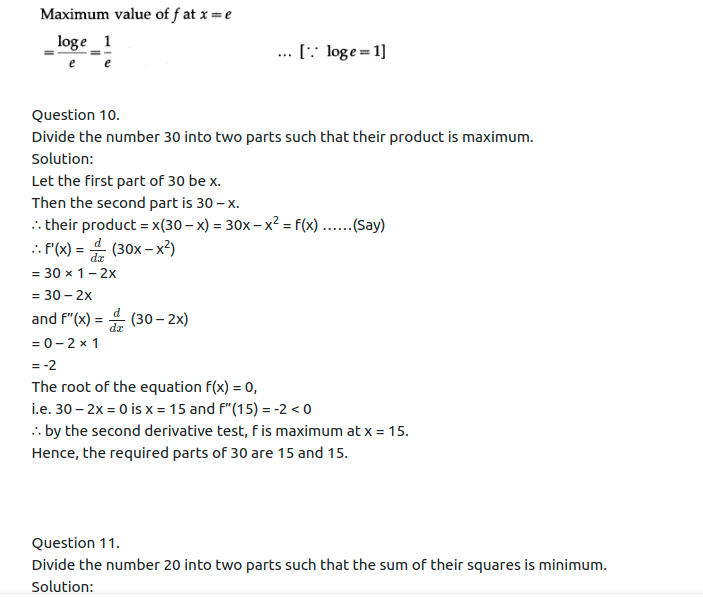 Maharashtra Board Solutions Class 12-Arts & Science Maths (Part 2): Chapter 2- Applications of Derivatives Ex 2.4