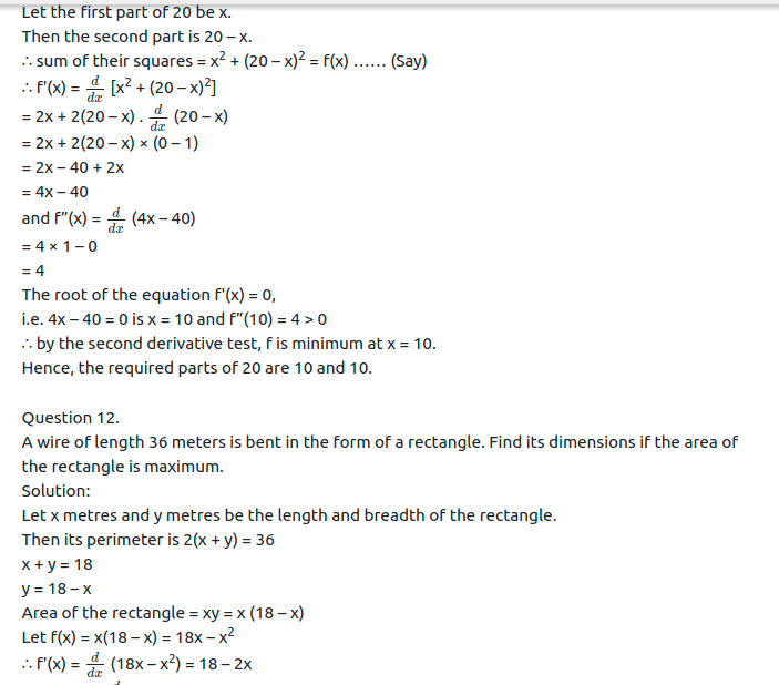 Maharashtra Board Solutions Class 12-Arts & Science Maths (Part 2): Chapter 2- Applications of Derivatives Ex 2.4