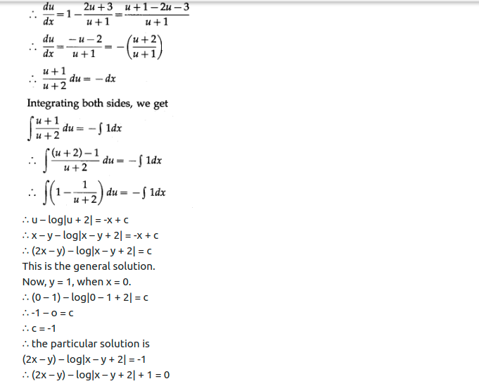 Maharashtra Board Solutions Class 12-Arts & Science Maths (Part 2): Chapter 6- Differential Equations Ex 6.3