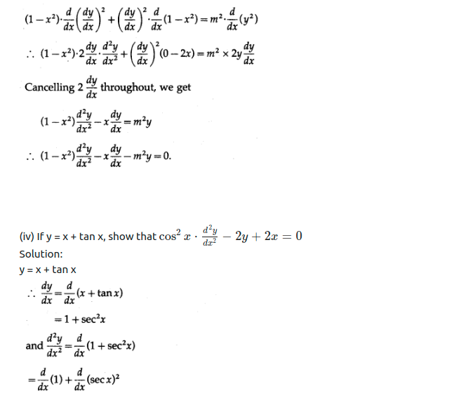 Maharashtra Board Solutions Class 12-Arts & Science Maths (Part 2): Chapter 1- Differentiation Ex 1.5