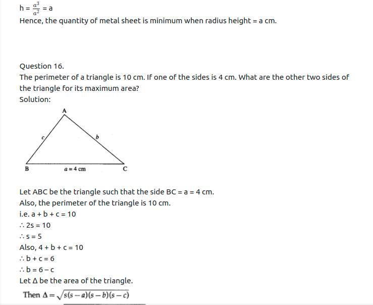 Maharashtra Board Solutions Class 12-Arts & Science Maths (Part 2): Chapter 2- Applications of Derivatives Ex 2.4