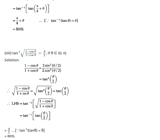 Maharashtra Board Solutions Class 12-Arts & Science Maths (Part 1): Chapter 3- Trigonometric Functions Ex 3.3
