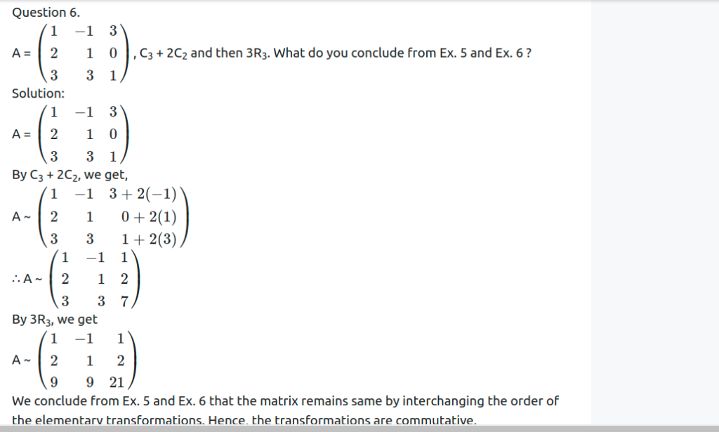 Maharashtra Board Solutions Class 12-Arts & Science Maths (Part 1): Chapter 2- Matrices