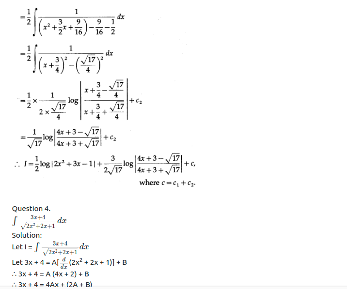 Maharashtra Board Solutions Class 12-Arts & Science Maths (Part 2): Chapter 3- Indefinite Integration Ex 3.2 (C)