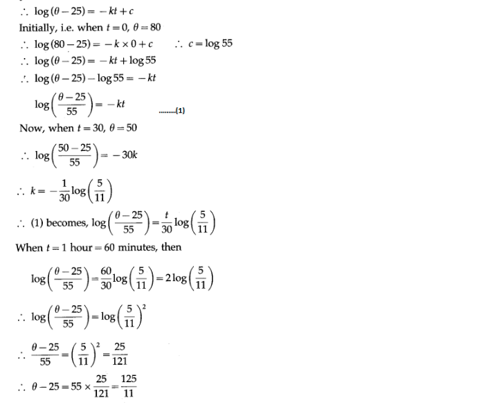 Maharashtra Board Solutions Class 12-Arts & Science Maths (Part 2): Chapter 6- Differential Equations Ex 6.6