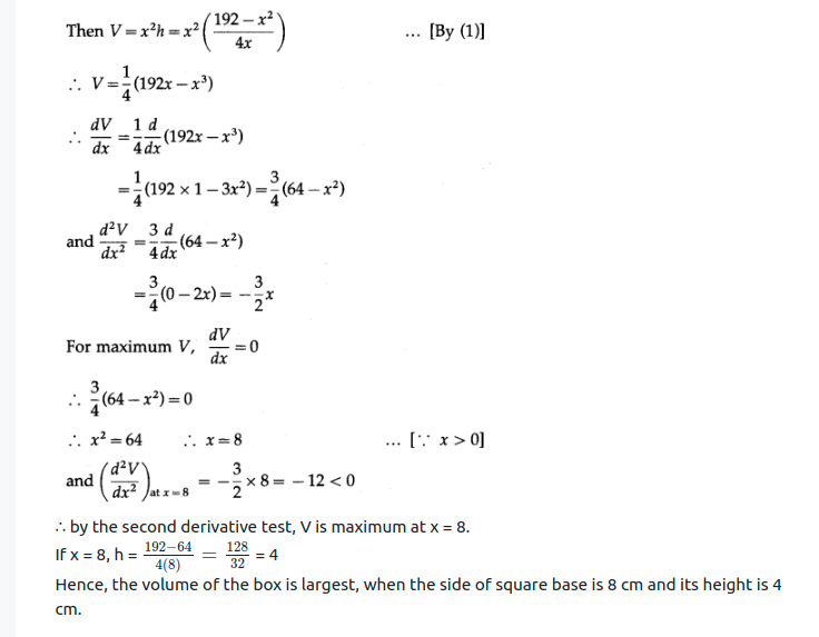 Maharashtra Board Solutions Class 12-Arts & Science Maths (Part 2): Chapter 2- Applications of Derivatives Ex 2.4