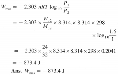 Maharashtra Board Solutions Class 12 Chemistry: Chapter 4- Chemical Thermodynamics Question 4.vii