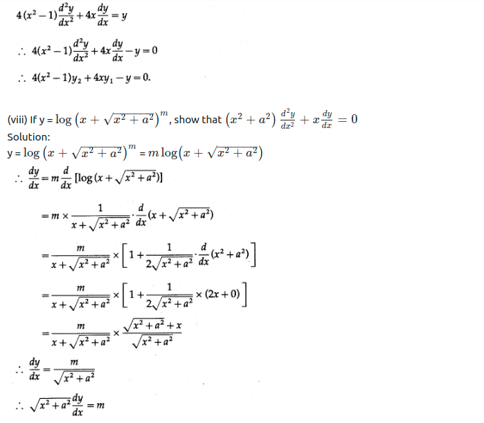 Maharashtra Board Solutions Class 12-Arts & Science Maths (Part 2): Chapter 1- Differentiation Ex 1.5