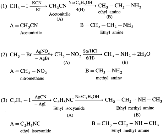 Maharashtra Board Solutions Class 12 Chemistry: Chapter 13- Amines Question 1