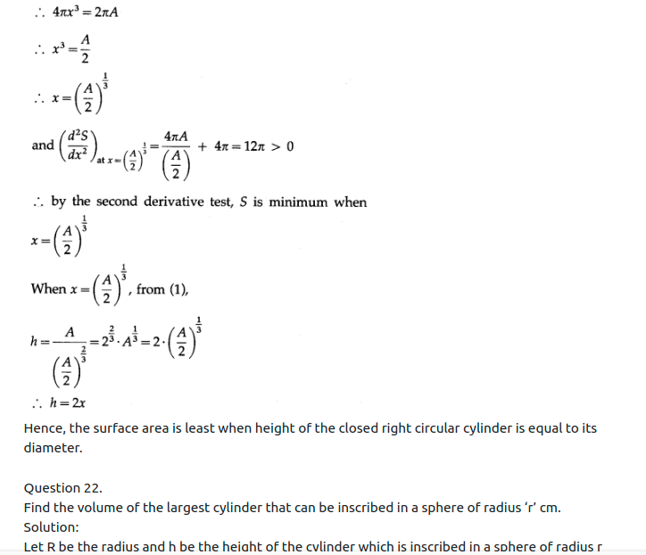 Maharashtra Board Solutions Class 12-Arts & Science Maths (Part 2): Chapter 2- Applications of Derivatives Ex 2.4