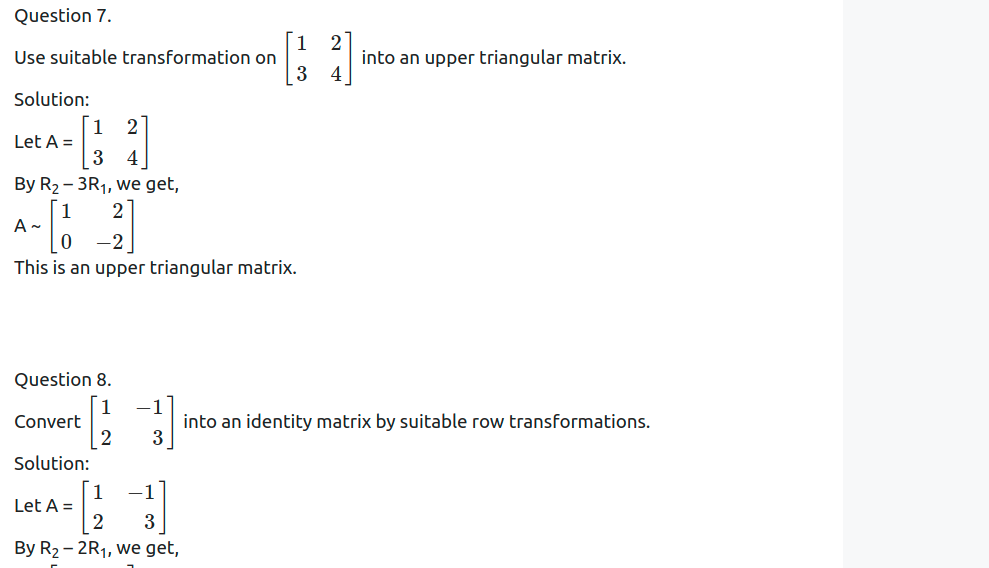 Maharashtra Board Solutions Class 12-Arts & Science Maths (Part 1): Chapter 2- Matrices