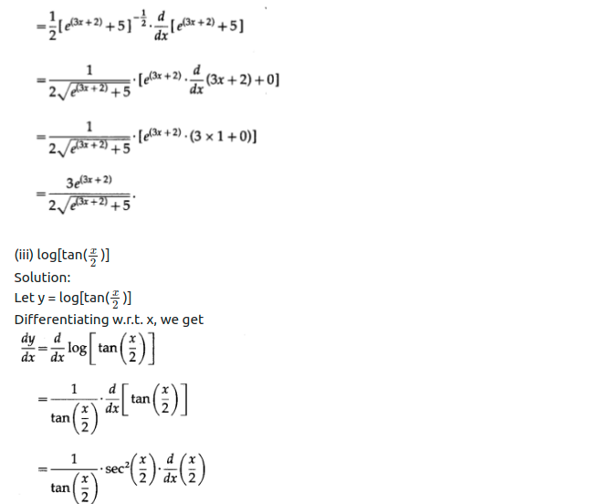 Maharashtra Board Solutions Class 12-Arts & Science Maths (Part 2): Chapter 1- Differentiation Ex 1.1