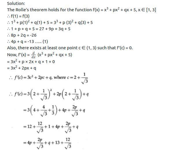 Maharashtra Board Solutions Class 12-Arts & Science Maths (Part 2): Chapter 2- Applications of Derivatives Ex 2.3