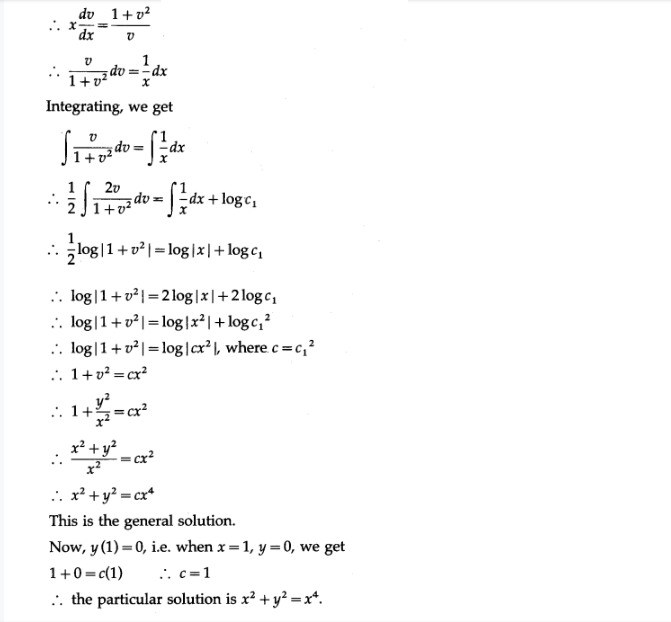 Maharashtra Board Solutions Class 12-Arts & Science Maths (Part 2): Chapter 6- Differential Equations Ex 6.4