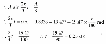 Maharashtra Board Solutions Class 12 Physics: Chapter 5- Oscillations Question 13