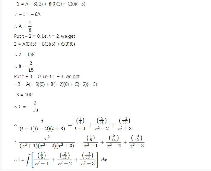 Maharashtra Board Solutions Class 12-Arts & Science Maths (Part 2): Chapter 3- Indefinite Integration Ex 3.4