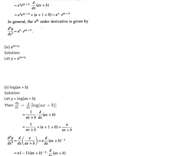 Maharashtra Board Solutions Class 12-Arts & Science Maths (Part 2): Chapter 1- Differentiation Ex 1.5